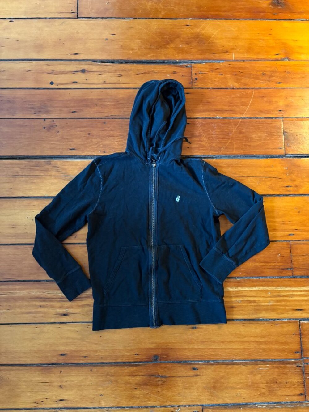 John Varvatos Peace Sign Zip Hoodie